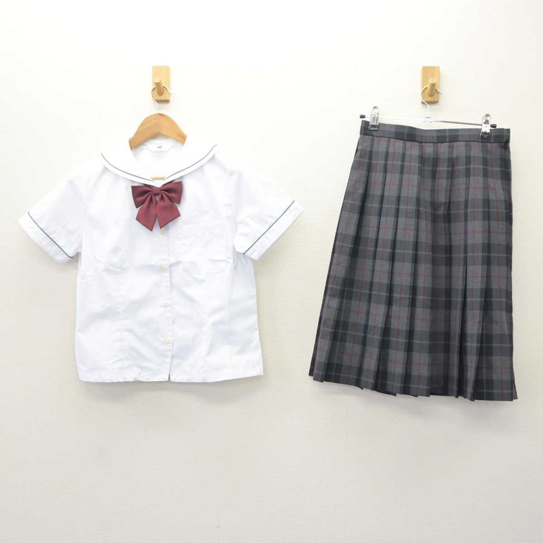 中古】大阪府 梅花高等学校 女子制服 4点 (セーラー服・スカート