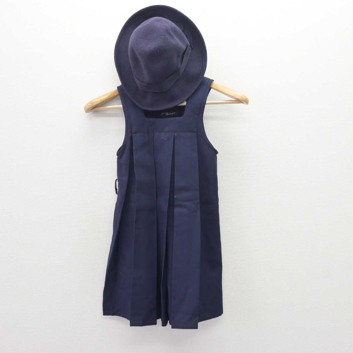 【中古】 学校名不明 女子制服 2点 (ジャンパースカート) sf063101