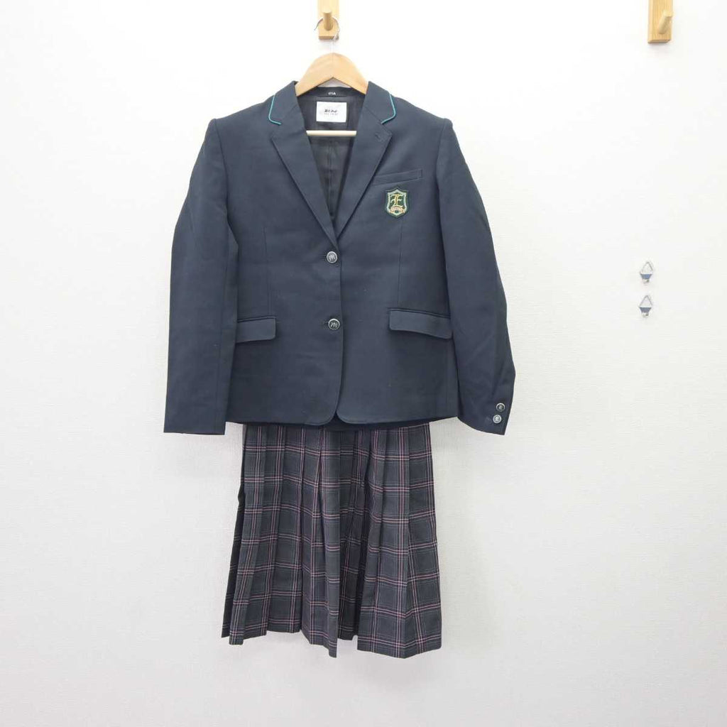 【中古】茨城県 江戸川学園取手小学校 女子制服 3点 (ブレザー・ニットベスト・スカート) sf063104