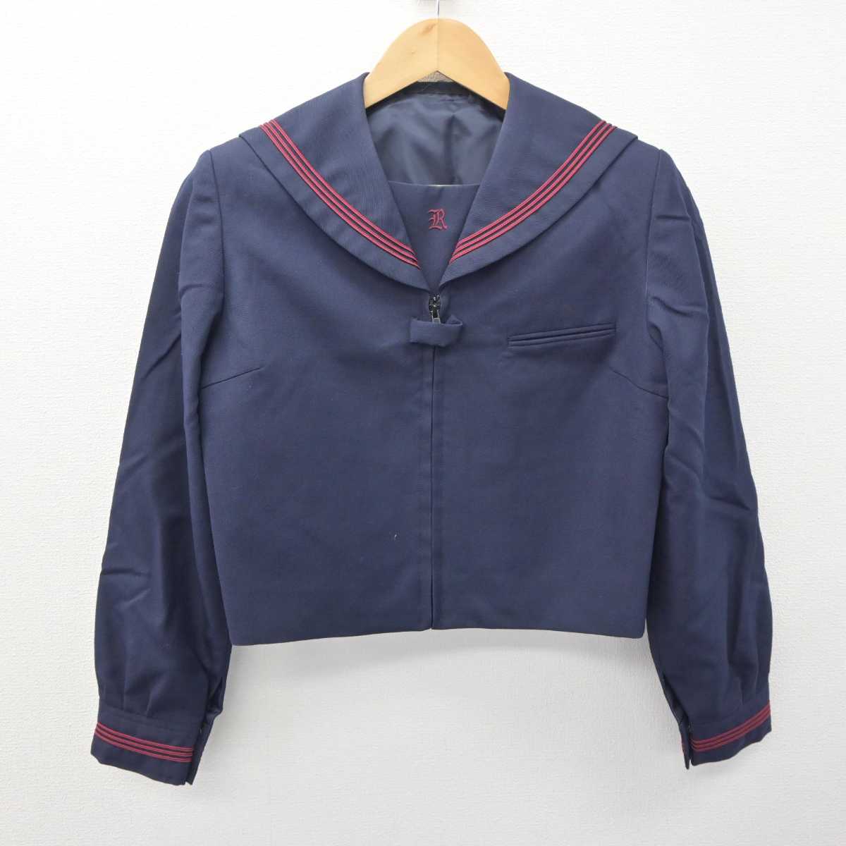 【中古】東京都 両国中学校 女子制服 2点 (セーラー服・ジャンパースカート) sf063120