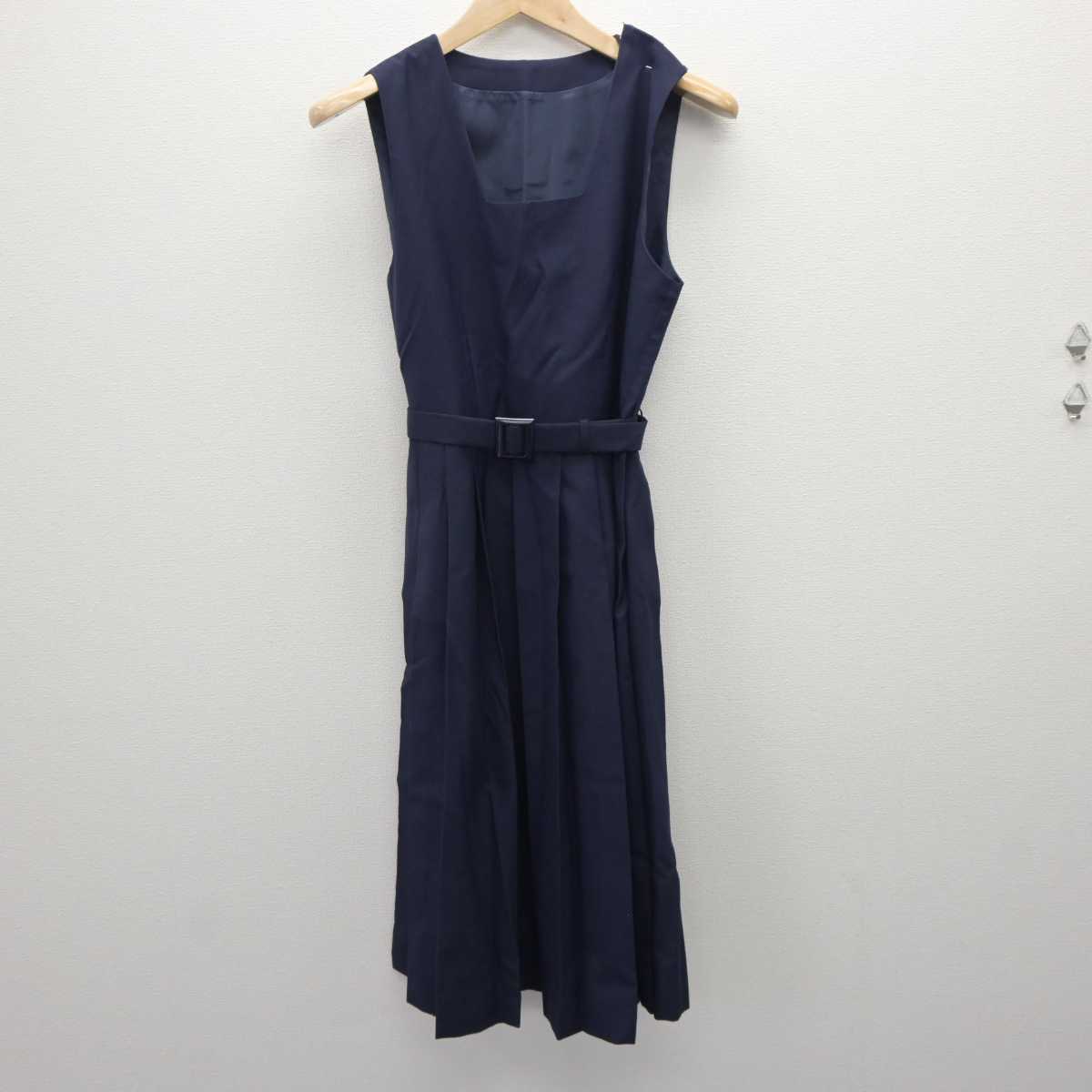 【中古】東京都 両国中学校 女子制服 2点 (セーラー服・ジャンパースカート) sf063120