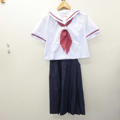 【中古】東京都 両国中学校 女子制服 3点 (セーラー服・スカート) sf063121