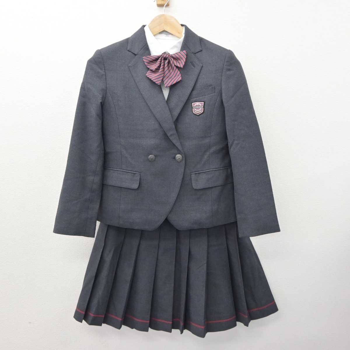 【中古】東京都 桜美林高等学校 女子制服 3点 (ブレザー・シャツ・スカート) sf063124