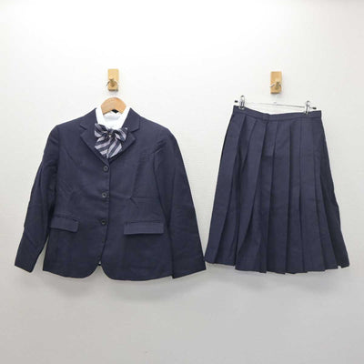 【中古】福岡県 中村学園女子高等学校 女子制服 4点 (ブレザー・シャツ・スカート) sf063131