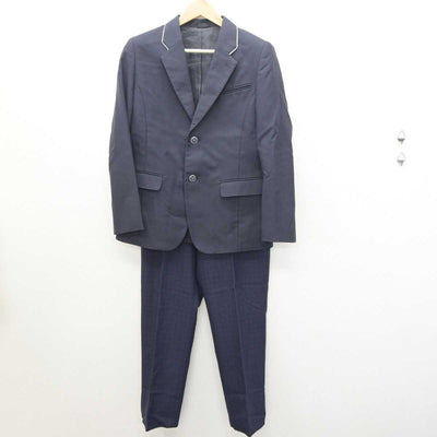 【中古】福岡県 福岡市中学標準服 男子制服 3点 (ブレザー・ズボン) sf063138