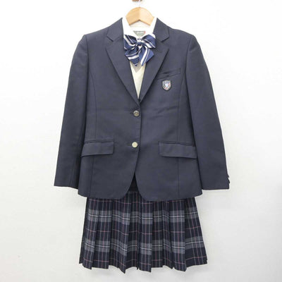 【中古】千葉県 ちはら台西中学校 女子制服 5点 (ブレザー・ニットベスト・シャツ・スカート) sf063161