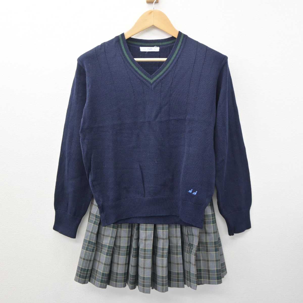 【中古】神奈川県 横浜創英高等学校 女子制服 2点 (ニット・スカート) sf063166