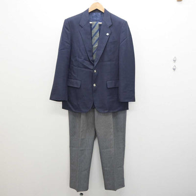 【中古】神奈川県 保土ケ谷高等学校 男子制服 4点 (ブレザー・ズボン) sf063169