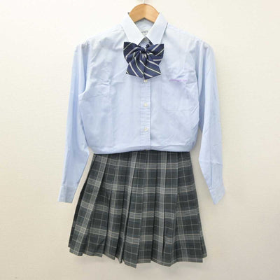 【中古】北海道 札幌旭丘高等学校 女子制服 5点 (ブレザー・ニット・シャツ・スカート) sf063171