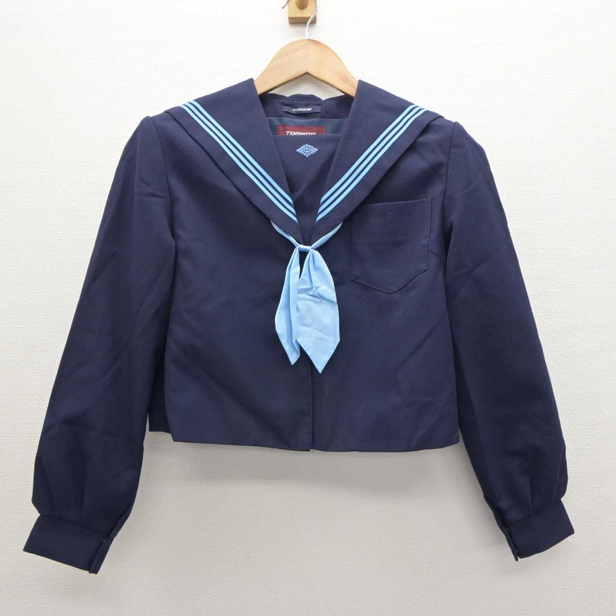 【中古】青森県 むつ中学校 女子制服 3点 (セーラー服・スカート) sf063180