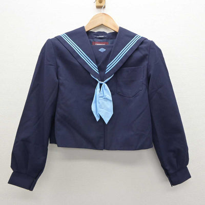 【中古】青森県 むつ中学校 女子制服 3点 (セーラー服・スカート) sf063180