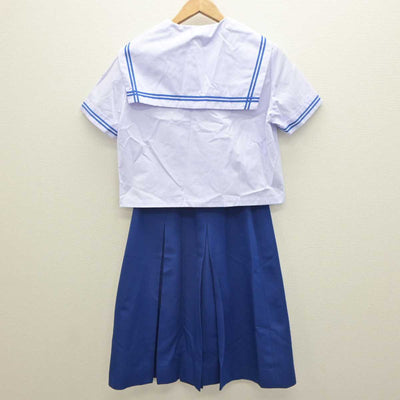 【中古】青森県 むつ中学校 女子制服 3点 (セーラー服・スカート) sf063181