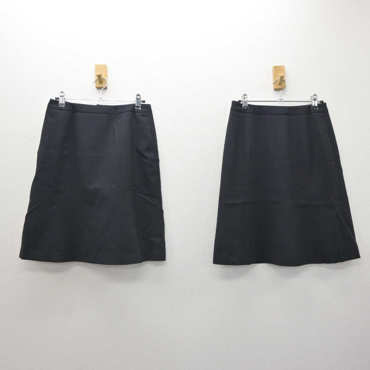 【中古】 事務服 女子制服 4点 (ブラウス・スカート) sf063193