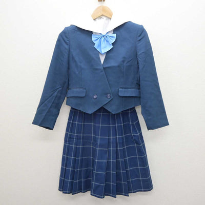 【中古】富山県 富山南高等学校 女子制服 4点 (ブレザー・ブラウス・スカート) sf063197