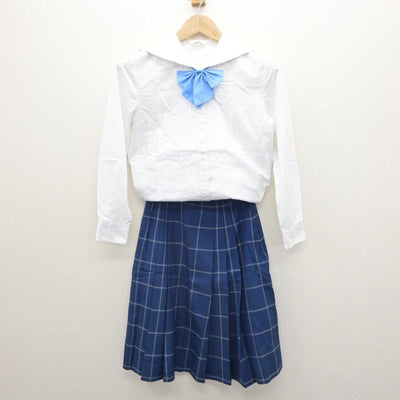 【中古】富山県 富山南高等学校 女子制服 4点 (ブレザー・ブラウス・スカート) sf063197