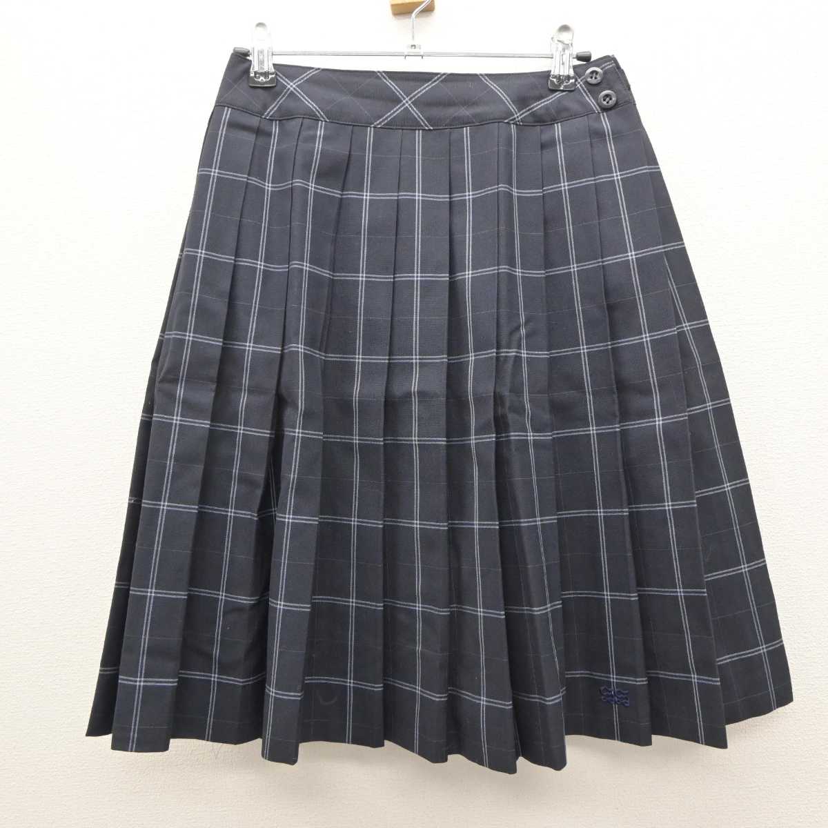 【中古】東京都 芝商業高等学校 女子制服 2点 (ベスト・スカート) sf063203