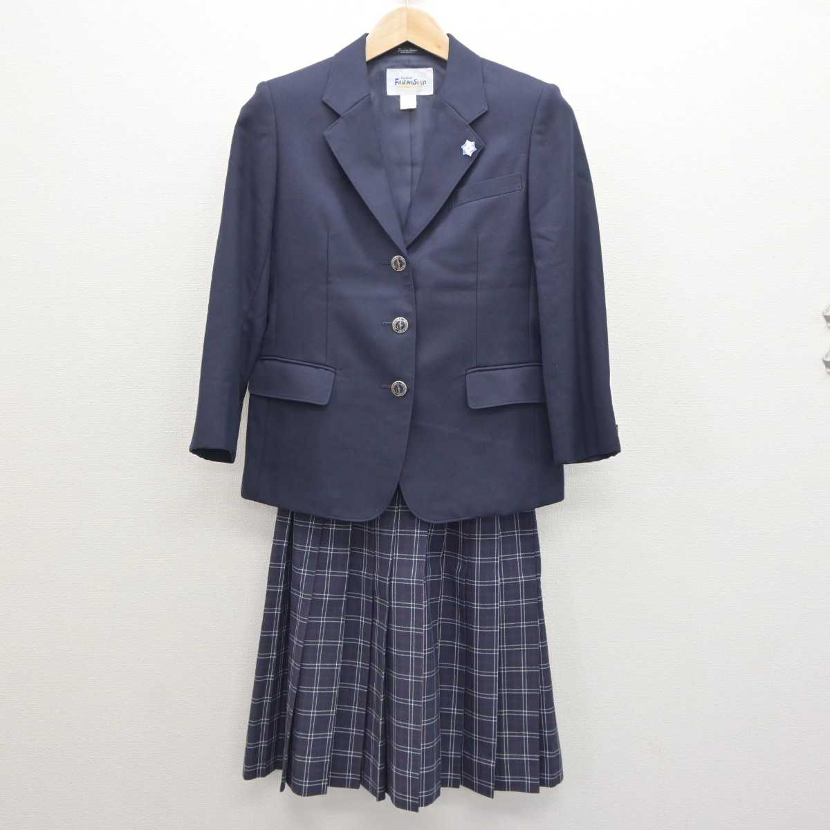 【中古】栃木県 星が丘中学校 女子制服 3点 (ブレザー・スカート) sf063226