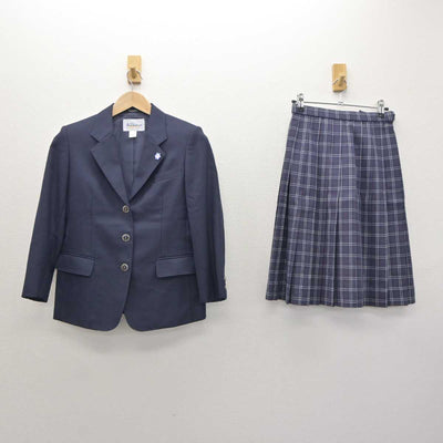 【中古】栃木県 星が丘中学校 女子制服 3点 (ブレザー・スカート) sf063226