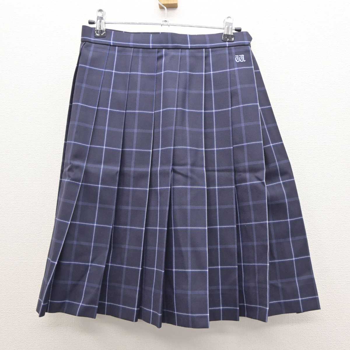 【中古】福岡県 若松商業高等学校 女子制服 4点 (ブレザー・ニット・シャツ・スカート) sf063229