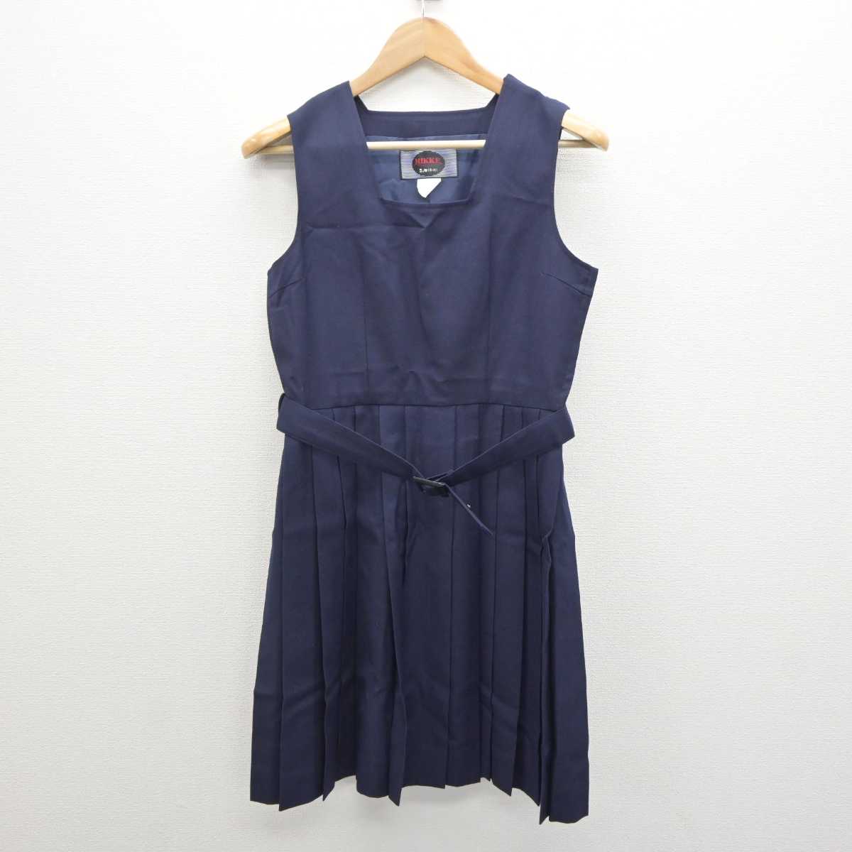 【中古】神奈川県 横浜平沼高等学校 女子制服 2点 (ブレザー・ジャンパースカート) sf063247