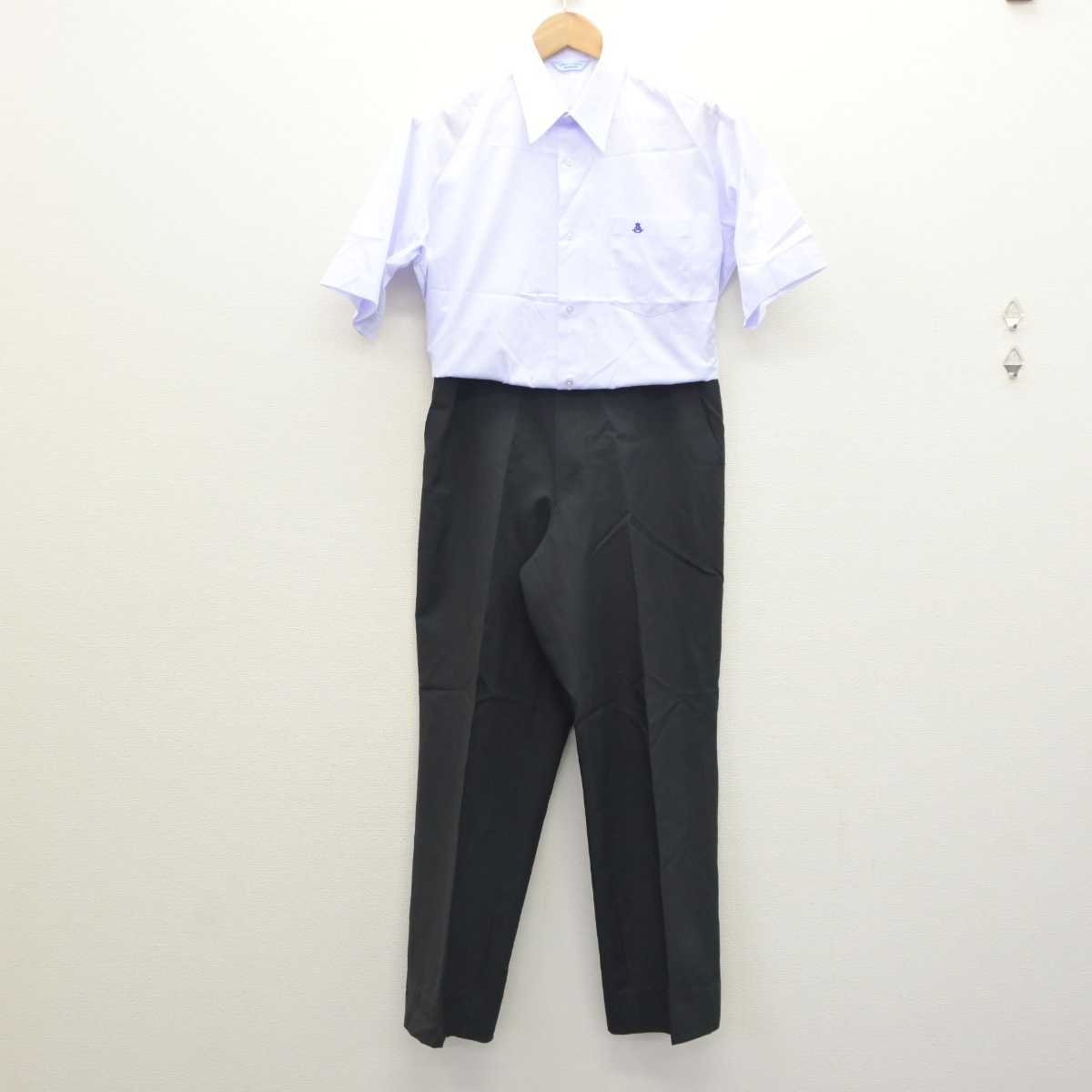 【中古】兵庫県 舞子高校 男子制服 3点 (シャツ・ズボン) sf063267