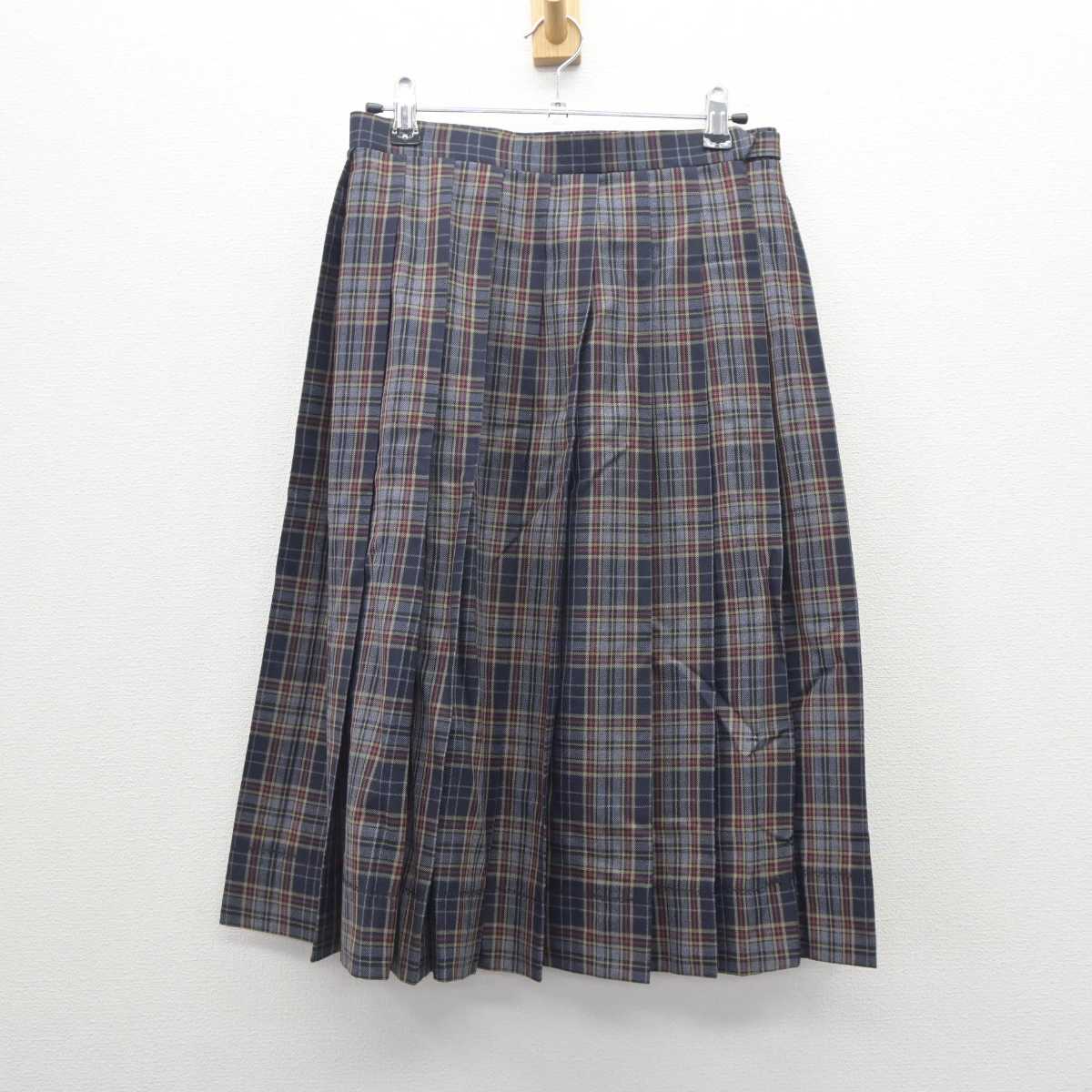 【中古】東京都 足立区立第十中学校 女子制服 3点 (ブレザー・ニットベスト・スカート) sf063276