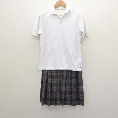 【中古】東京都 足立区立第十中学校 女子制服 2点 (シャツ・スカート) sf063277