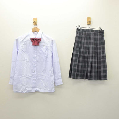 【中古】鹿児島県 樟南高等学校 女子制服 5点 (ブレザー・ベスト・シャツ・スカート) sf063287