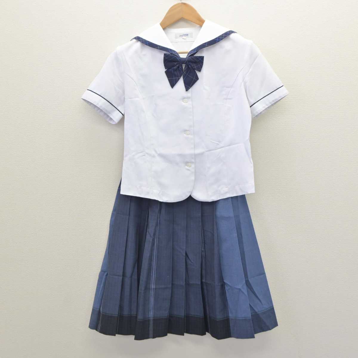 【中古】鹿児島県 樟南高等学校 女子制服 3点 (セーラー服・スカート) sf063288