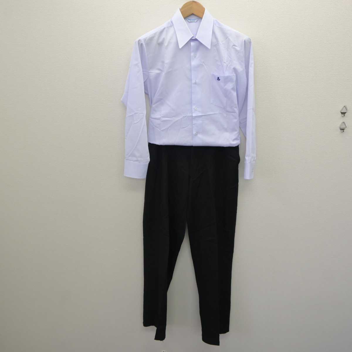 【中古】兵庫県 舞子高等学校 男子制服 3点 (学ラン・シャツ・ズボン) sf063291