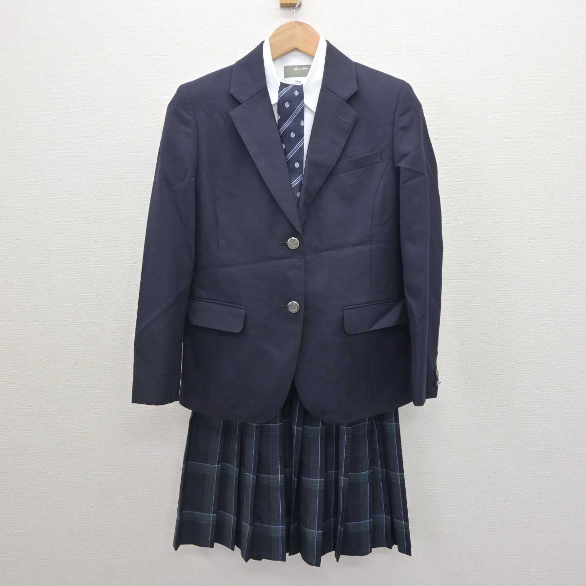 【中古】東京都 飛鳥高等学校 女子制服 4点 (ブレザー・シャツ・スカート) sf063292