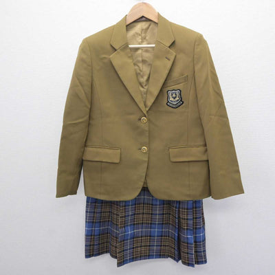 【中古】岡山県 岡山学芸館高等学校 女子制服 3点 (ブレザー・スカート) sf063303