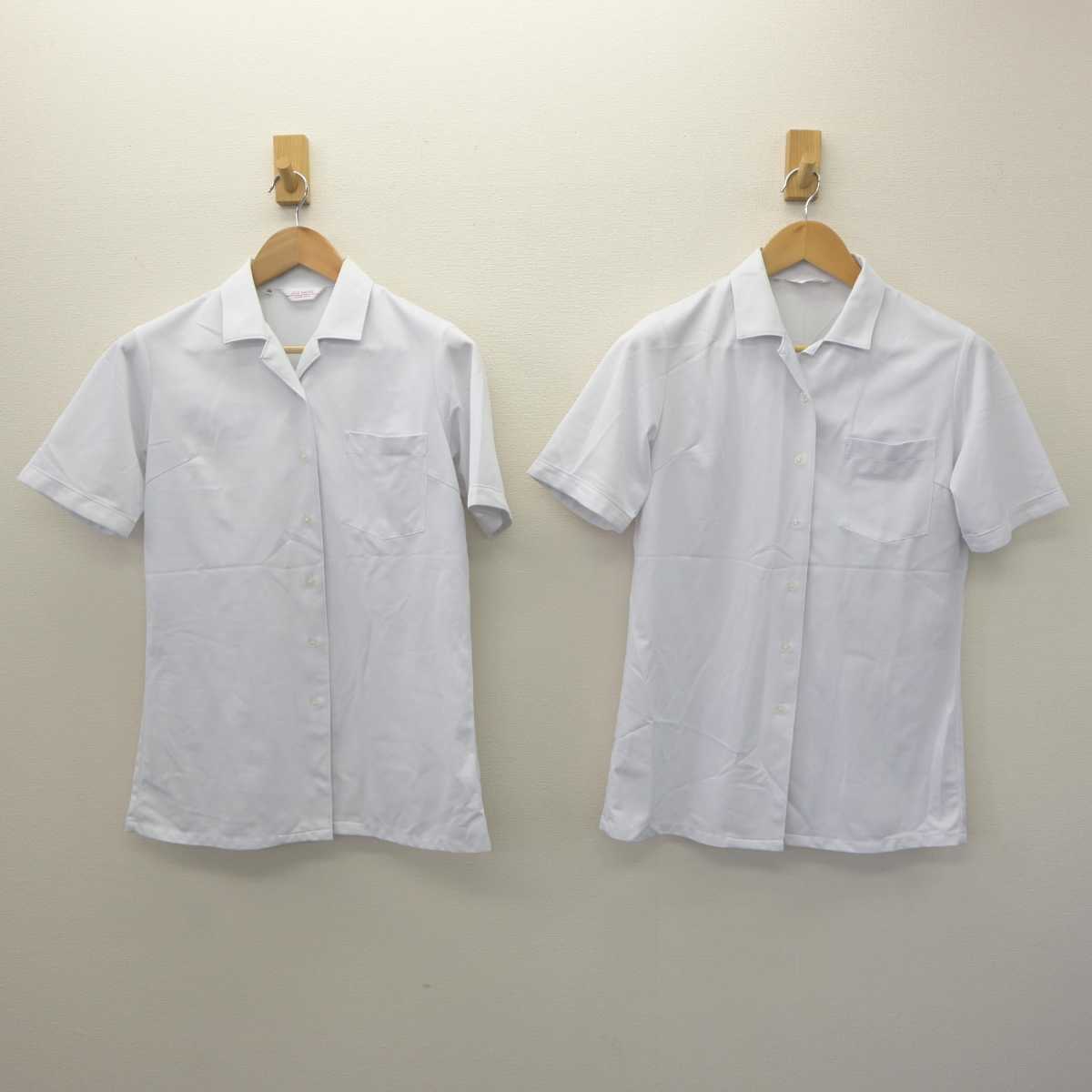 【中古】山口県 田布施中学校 女子制服 3点 (シャツ・スカート) sf063305