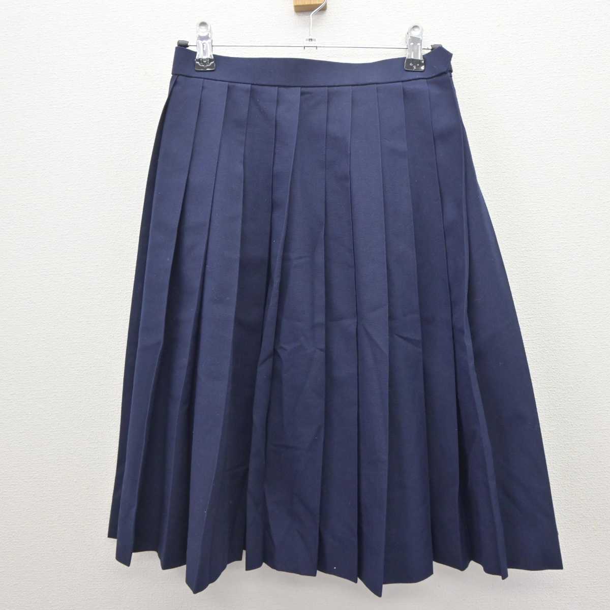 【中古】山口県 田布施中学校 女子制服 3点 (シャツ・スカート) sf063305