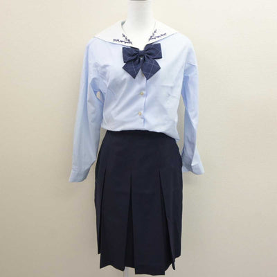 【中古】和歌山県 開智高等学校 女子制服 3点 (セーラー服・スカート) sf063315