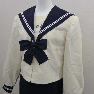 【中古】大阪府 開明中学校 女子制服 3点 (セーラー服・スカート) sf063318