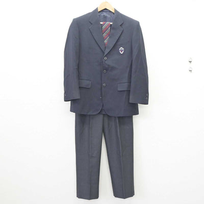 【中古】京都府 桂高等学校 男子制服 4点 (ブレザー・ズボン) sf063327