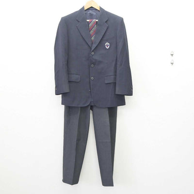 【中古】京都府 桂高等学校 男子制服 4点 (ブレザー・ズボン) sf063327