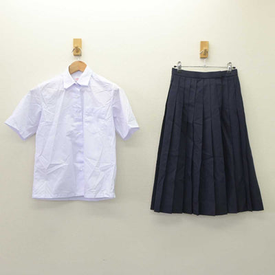 【中古】大阪府 大阪市立東中学校  女子制服 2点 (シャツ・スカート) sf063331