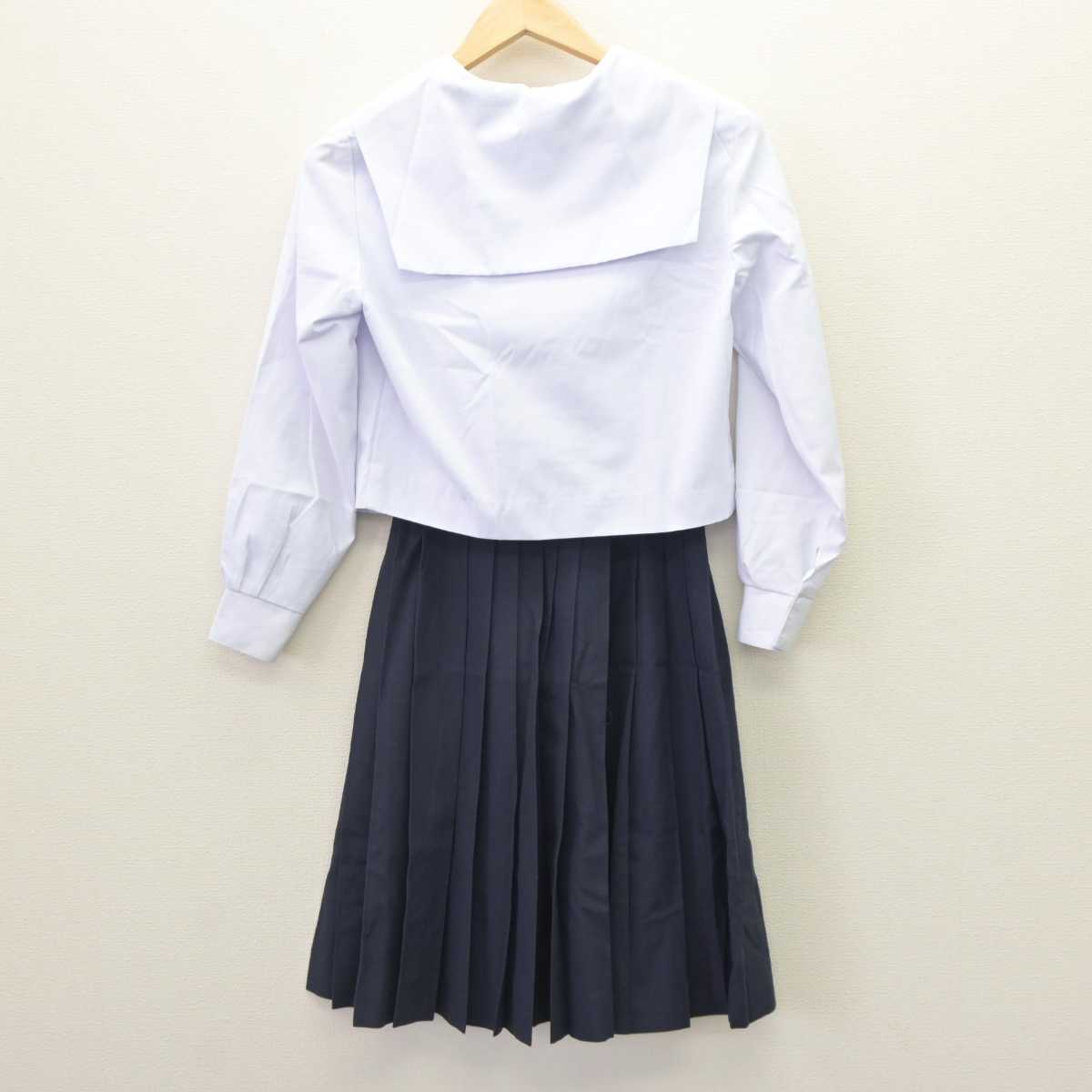 【中古】愛知県 振甫中学校 女子制服 3点 (セーラー服・スカート) sf063333