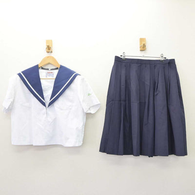 【中古】愛知県 尾西高等学校 女子制服 2点 (セーラー服・スカート) sf063336