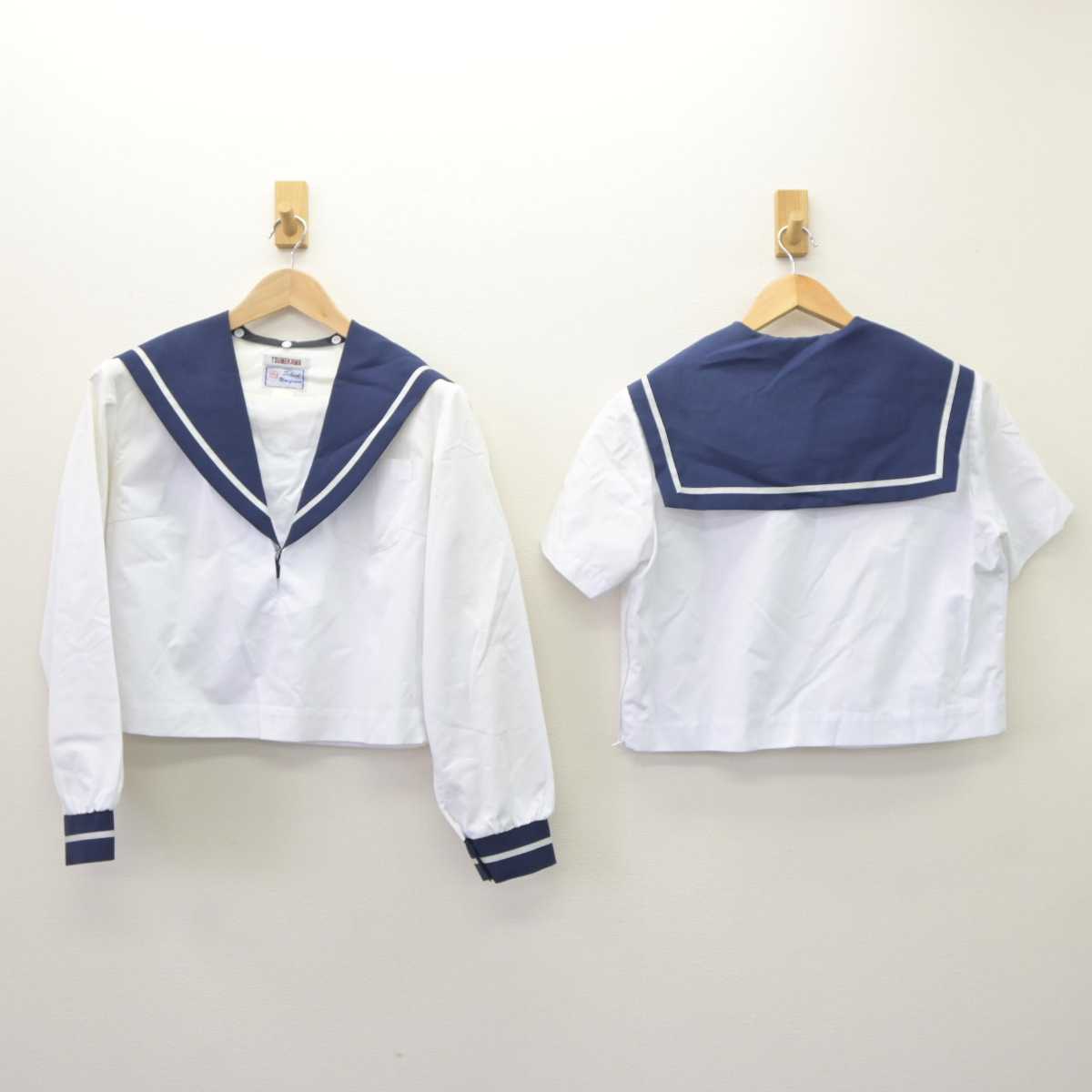 【中古】愛知県 尾西高等学校 女子制服 2点 (セーラー服) sf063337