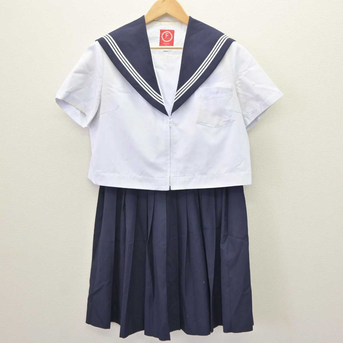 【中古】愛知県 一宮市立北部中学校 女子制服 3点 (セーラー服・スカート) sf063339