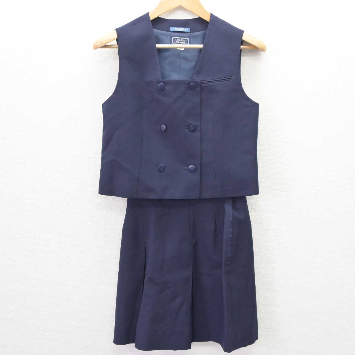 【中古】埼玉県 川越女子高等学校 女子制服 4点 (ブレザー・ベスト・スカート) sf063343