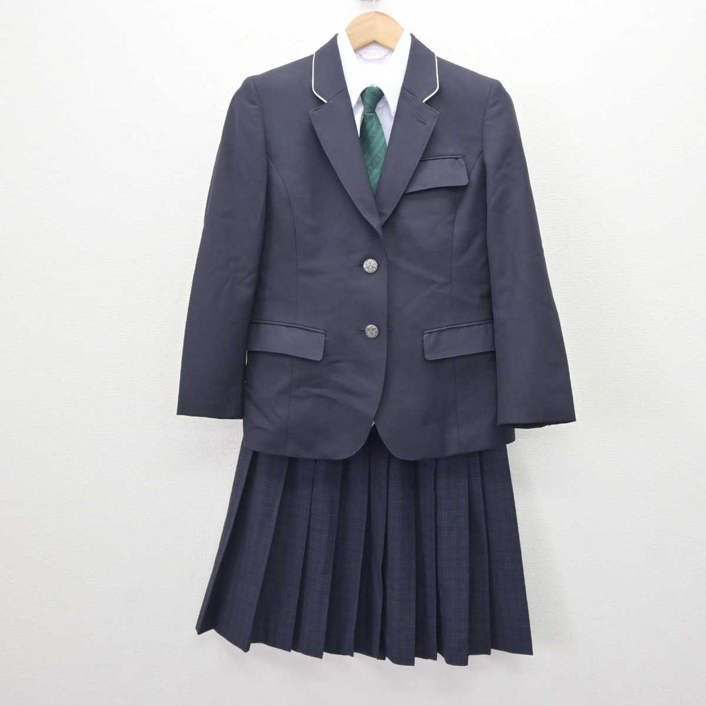 【中古】福岡県 福岡市立中学校標準服 女子制服 4点 (ブレザー・シャツ・スカート) sf063350 | 中古制服通販パレイド