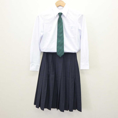 【中古】福岡県 福岡市立中学校標準服 女子制服 4点 (ブレザー・シャツ・スカート) sf063350