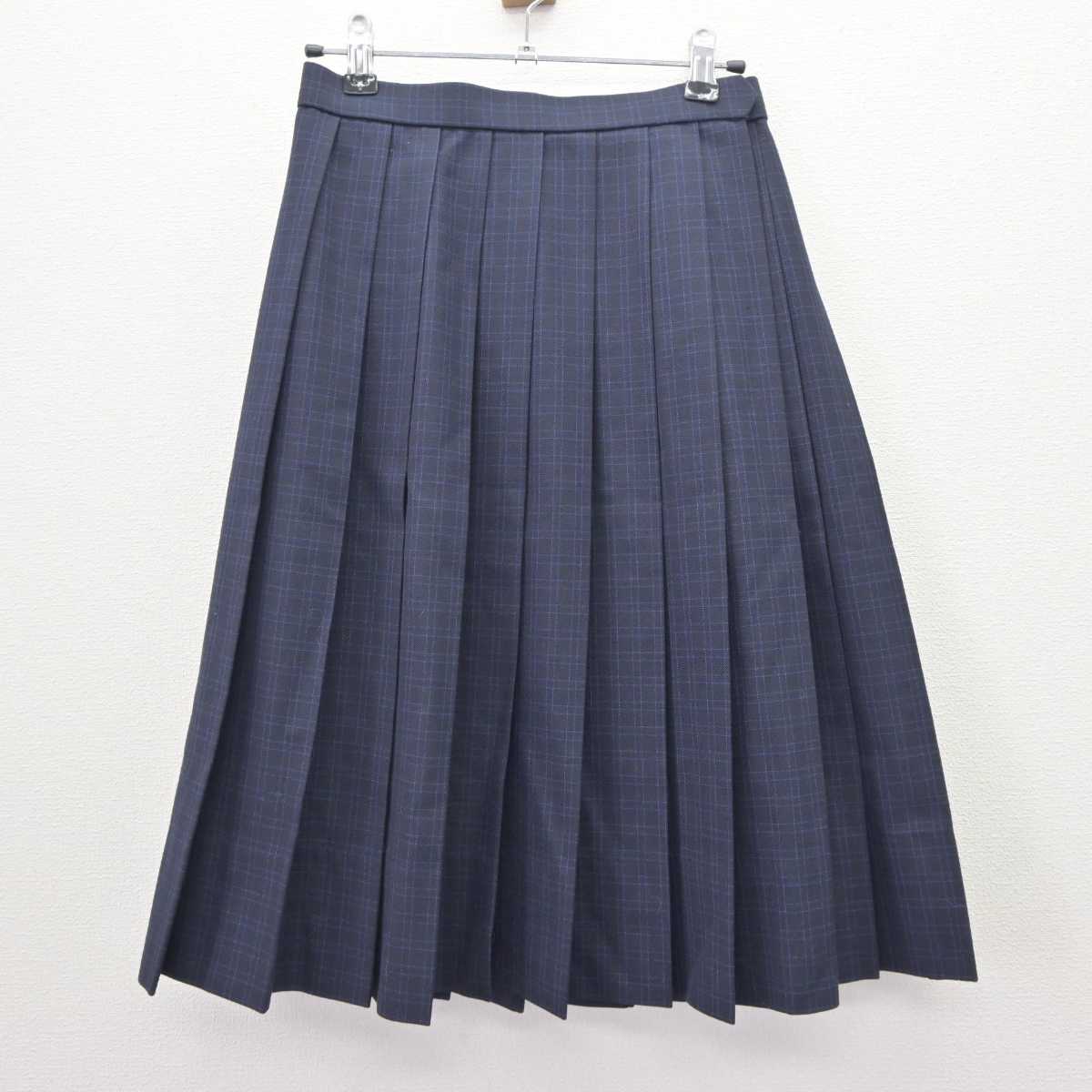 【中古】福岡県 福岡市立中学校標準服 女子制服 4点 (ブレザー・シャツ・スカート) sf063350