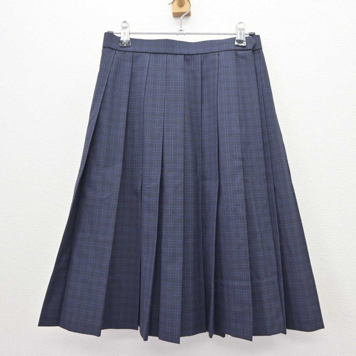 【中古】福岡県 福岡市立中学校標準服 女子制服 3点 (シャツ・スカート) sf063351