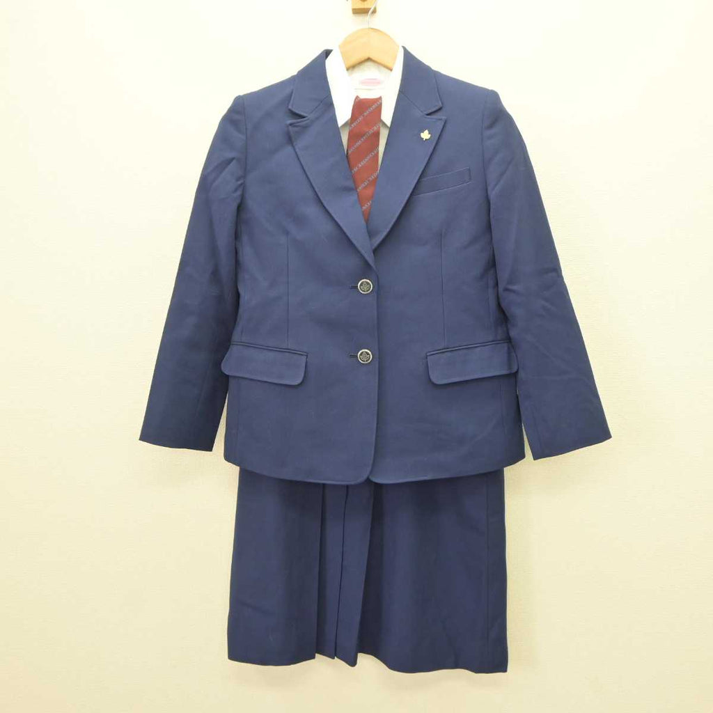 【中古】埼玉県 狭山経済高等学校 女子制服 6点 (ブレザー・ベスト・シャツ・スカート) sf063352