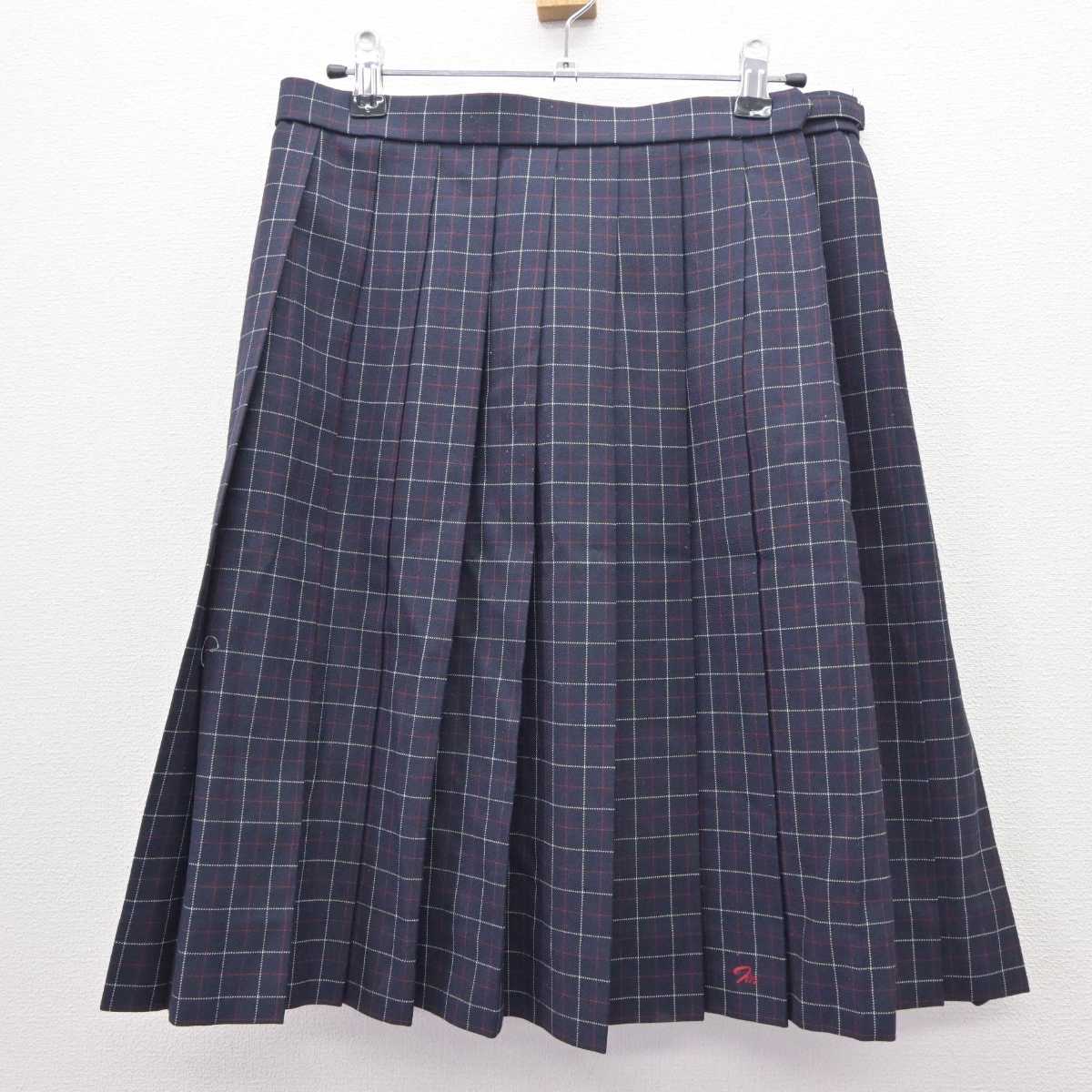 【中古】千葉県 市川南高等学校 女子制服 2点 (ブレザー・スカート) sf063361